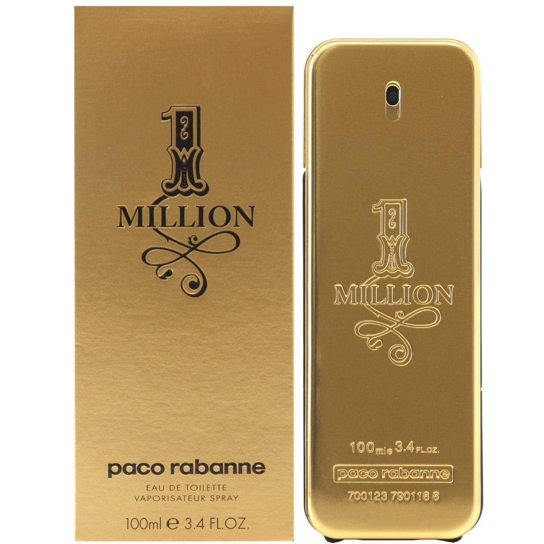 1 Million By Paco Rabanne For Men's Eau De Toilette TESTER 3.4 fl oz 100 ml